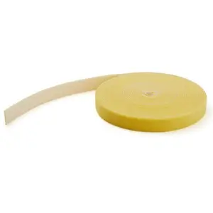 Klettkabelbinder Rolle Wiederverwendbar Gelb 7,6m Klettkabelbinder Rolle Wiederverwendbar Gelb 7,6m