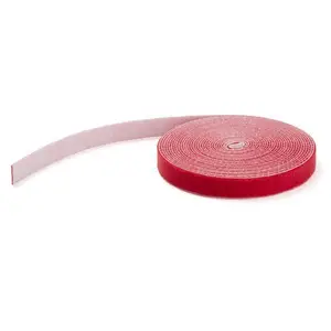 Klettkabelbinder Rolle Wiederverwendbar Rot 7,6m Klettkabelbinder Rolle Wiederverwendbar Rot 7,6m