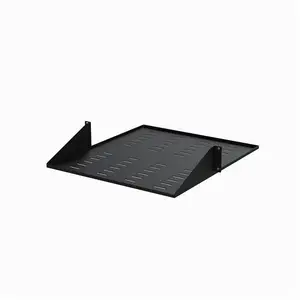 Serverschrank Fachboden Schwarz zentrierte Anbringung Traglast 34kg Serverschrank Fachboden Schwarz zentrierte Anbringung Traglast 34kg