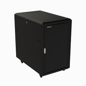 18U Server Rack Cabinet Netzwerkschrank 4 Pfosten 48.3 cm (19") Schwarz