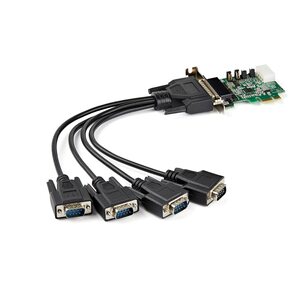 PCIe serielle Schnittstellenkarte mit 4 Ports - 16950 UART - 256-Byte-FIFO