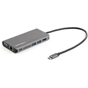 USB-C-Multiport-Adapter mit HDMI oder VGA und längerem angeschlossenen Kabel USB-C-Multiport-Adapter mit HDMI oder VGA und längerem angeschlossenen Kabel