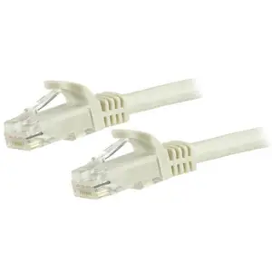 Snagless Patchkabel Cat6 RJ-45/RJ-45 Stecker/Stecker Weiß 1,5m Snagless Patchkabel Cat6 RJ-45/RJ-45 Stecker/Stecker Weiß 1,5m