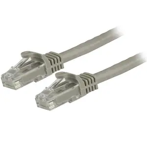 Snagless Patchkabel Cat6 RJ-45/RJ-45 Stecker/Stecker Grau 1,5m Snagless Patchkabel Cat6 RJ-45/RJ-45 Stecker/Stecker Grau 1,5m