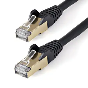 Snagless Patchkabel Cat6A RJ-45/RJ-45 Stecker/Stecker Schwarz 7,5m Snagless Patchkabel Cat6A RJ-45/RJ-45 Stecker/Stecker Schwarz 7,5m