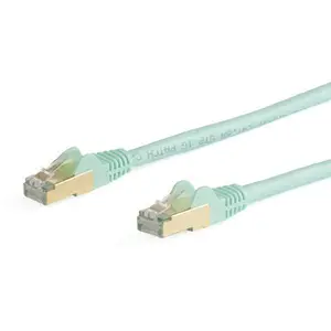 Snagless Patchkabel Cat6A RJ-45/RJ-45 Stecker/Stecker Türkis 10m Snagless Patchkabel Cat6A RJ-45/RJ-45 Stecker/Stecker Türkis 10m