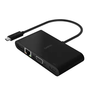 Multimedia + Charge Adapter - Dockingstation USB-C VGA HDMI GigE Multimedia + Charge Adapter - Dockingstation USB-C VGA HDMI GigE