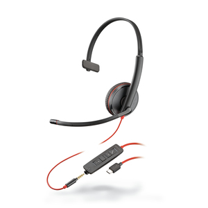 Blackwire 3215, Headset monaural mit USB-C/3.5 mm Klinkenstecker