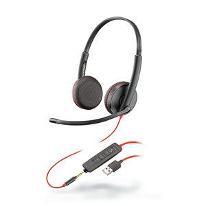 Blackwire 3225, Headset binaural mit USB-A/3,5 mm Klinkenstecker