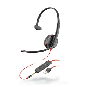 Blackwire 3215, Headset monaural mit USB-A/3,5 mm Klinkenstecker