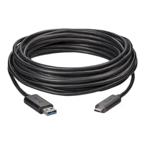 USB-Kabel USB-A/USB-C Stecker/Stecker Schwarz 25m USB-Kabel USB-A/USB-C Stecker/Stecker Schwarz 25m