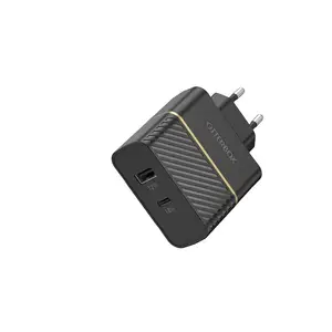 EU Wall Charger 30W - USB-C 18W + USB-A 12W USB-PD Black EU Wall Charger 30W - USB-C 18W + USB-A 12W USB-PD Black