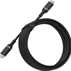 USB Schnellladekabel USB-C/USB-C Stecker/Stecker Schwarz 3m USB Schnellladekabel USB-C/USB-C Stecker/Stecker Schwarz 3m