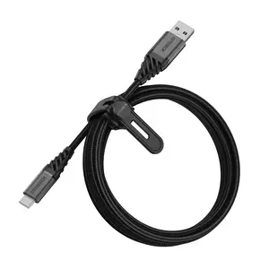 Premium USB Kabel USB-A/USB-C Stecker/Stecker Schwarz 2m Premium USB Kabel USB-A/USB-C Stecker/Stecker Schwarz 2m