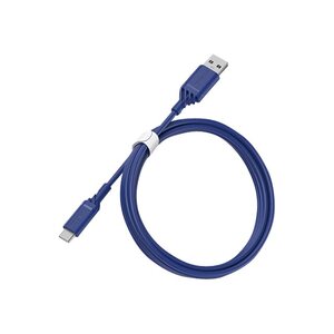 USB Kabel USB-A/USB-C Stecker/Stecker Blau 1m