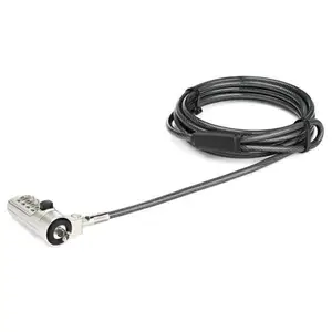 Laptop Sicherheitsschloss 4-stellig  2m Stahlkabel Laptop Sicherheitsschloss 4-stellig  2m Stahlkabel