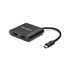 Videoschnittstellen-Converter USB-C auf 2xHDMI Schwarz Videoschnittstellen-Converter USB-C auf 2xHDMI Schwarz