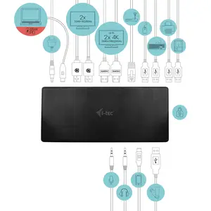 i-tec USB-C Quattro Display Docking Station mit Power Delivery 85 W i-tec USB-C Quattro Display Docking Station mit Power Delivery 85 W