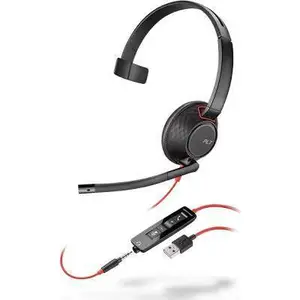 Blackwire 5210, C5210 Headset monaural mit USB/3.5 mm Klinkenstecker Blackwire 5210, C5210 Headset monaural mit USB/3.5 mm Klinkenstecker
