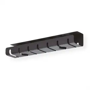 Organizer unter Tisch montierbar Schwarz (Packung mit 2) Organizer unter Tisch montierbar Schwarz (Packung mit 2)