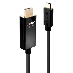 USB Typ C/HDMI Typ A Stecker/Stecker Schwarz 3 m USB Typ C/HDMI Typ A Stecker/Stecker Schwarz 3 m