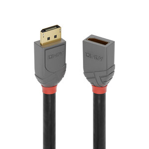 DisplayPort Verlängerungskabel HDMI/HDMI Stecker/Buchse Schwarz 1m