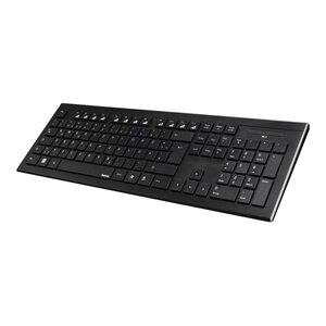 Hama Cortino Tastatur Maus enthalten USB QWERTZ Deutsch Schwarz