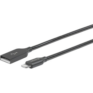 Lightning Kabel Lightning/USB-A Stecker/Stecker Stahl 1,5m