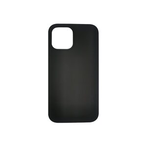 iPhone 12 Pro Max Silicone  Case Schwarz silk touch 4 sides