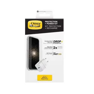 Protection + Power Kit für iPhone 12/iPhone 12 Pro (Symmetry Clear / Alpha Glass / EU USB-C Wall Charger 20W - Weiß) Protection + Power Kit für iPhone 12/iPhone 12 Pro (Symmetry Clear / Alpha Glass / EU USB-C Wall Charger 20W - Weiß)