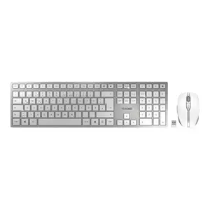 DW 9100 SLIM Tastatur/Maus Set USB Weiß/Silber Layout DE ink. Wireless Empfänger DW 9100 SLIM Tastatur/Maus Set USB Weiß/Silber Layout DE ink. Wireless Empfänger