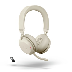 Evolve2 75 LINK380A UC Binaural Bluetooth Beige USB-A