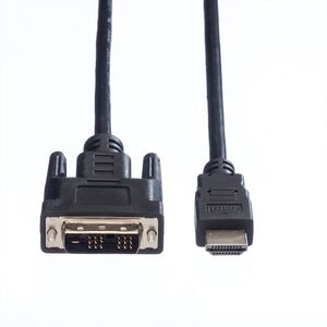 Monitorkabel DVI/HDMI Stecker/Stecker Schwarz 1,5m