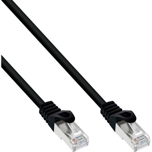 Patch Cable RJ-45 SF/UTP Cat5e Black 1 m