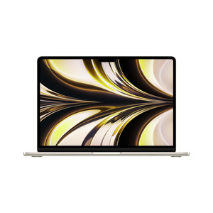 Macbook Air Apple M2 Chip mit 8-Core CPU 10-Core GPU 8 GB RAM 256 GB SSD 34,5cm (13,6") Retina 30W USB-C Power Adapter starlight