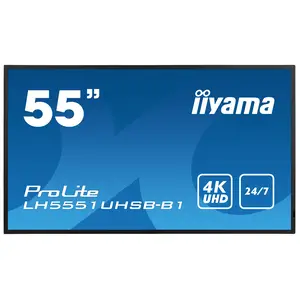 DS LH5551UHSB 138,7cm (55") 3840x2160 Pixel 800cd/m² 1200:1 8ms DS LH5551UHSB 138,7cm (55") 3840x2160 Pixel 800cd/m² 1200:1 8ms