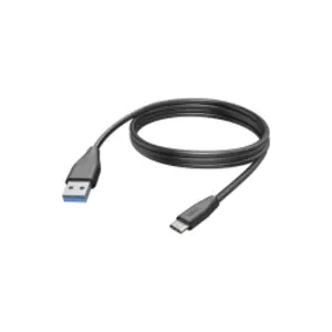 Ladekabel, USB-C - USB-A, 3 m, Schwarz Ladekabel, USB-C - USB-A, 3 m, Schwarz