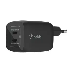 Belkin Netzladegerät 2xUSB-C 65W PD 3.0, PPS, schwarz Belkin Netzladegerät 2xUSB-C 65W PD 3.0, PPS, schwarz