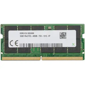 HP 16GB DDR5 SODIMM 262-PIN 4800 MHz PC5-38400 ECC HP 16GB DDR5 SODIMM 262-PIN 4800 MHz PC5-38400 ECC