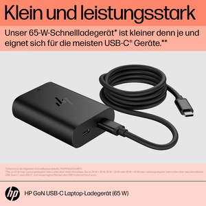 HP GaN USB-C Laptop Charger 65 Watt