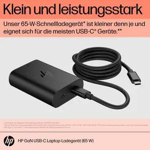 HP GaN USB-C Laptop Charger 65 Watt HP GaN USB-C Laptop Charger 65 Watt
