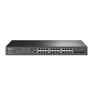 TL-SG3428 Switch Managed L2 24x 10/100/1000 Mbps RJ45 Ports 4x Gigabit SFP Slots Gigabit Ethernet (10/100/1000) Rack-Einbau 1U