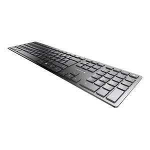 KW 9100 SLIM Wireless Tastatur Layout Französisch Schwarz/Silber KW 9100 SLIM Wireless Tastatur Layout Französisch Schwarz/Silber
