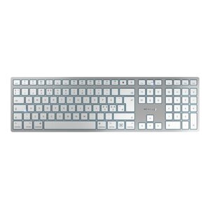 KW 9100 SLIM Wireless Tastatur für Mac Layout GB Weiß/Silber