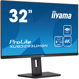 Prolite 31.5" (80 cm) Desktop-Monitor mit IPS-Panel-Technologie, einem KVM-Switch, USB-C-Dock und RJ45 (LAN) Anschluss