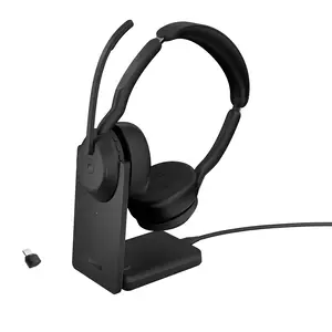 Evolve2 55 MS Stereo Headset On-Ear Bluetooth USB-C Schwarz Evolve2 55 MS Stereo Headset On-Ear Bluetooth USB-C Schwarz