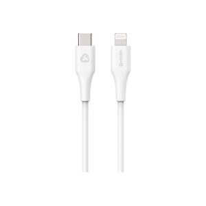 INFINITE Super Soft Lightning/USB-C Kabel Stecker/Stecker weiß 1m