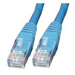 Patchkabel RJ-45 U/UTP Cat5e Blau 0,5m