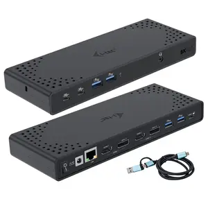 i-tec Dockingstation USB-C/USB 3.0 Thunderbolt 3/Thunderbolt 4 2xHDMI 2xDP++ GigE 130 Watt i-tec Dockingstation USB-C/USB 3.0 Thunderbolt 3/Thunderbolt 4 2xHDMI 2xDP++ GigE 130 Watt