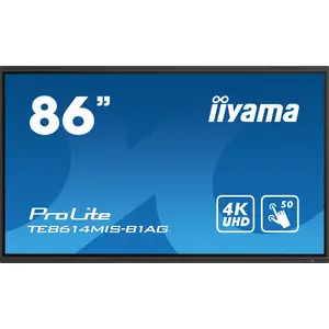 TE8614MIS-B1AG. Produktdesign: Interaktiver Flachbildschirm. Bildschirmdiagonale: 2,17 m (85.6"), Bildschirmtechnologie: LCD, Display-Auflösung: 3840 x 2160 Pixel, Helligkeit: 435 cd/m², HD-Typ: 4K Ultra TE8614MIS-B1AG. Produktdesign: Interaktiver Flachbildschirm. Bildschirmdiagonale: 2,17 m (85.6"), Bildschirmtechnologie: LCD, Display-Auflösung: 3840 x 2160 Pixel, Helligkeit: 435 cd/m², HD-Typ: 4K Ultra